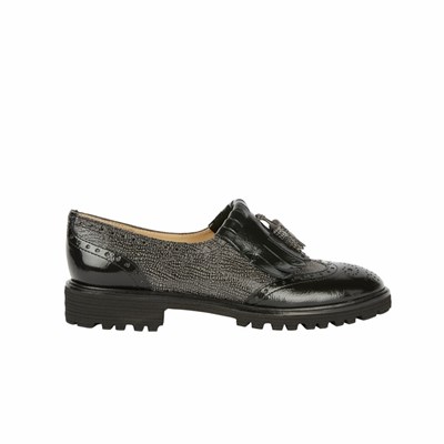 Brunate Golf Trend Tofflor Platta Skor Dam Svarta | TWZ-906784