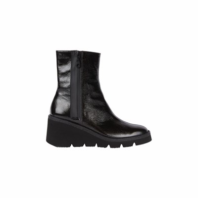 Brunate Hidden Dragkedja Ankelboots Dam Svarta | KZY-096724