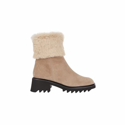 Brunate Lambskin Fodrade Platta Skor Dam Bruna | TBQ-506928