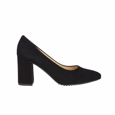 Brunate Stacked Heel Pumps Dam Svarta | YAJ-681792