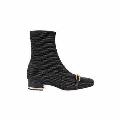 Brunate Stretch Material Ankelboots Dam Svarta | RTC-950146