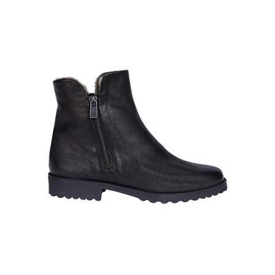 Brunate Zippers Ankelboots Dam Svarta | CGP-463780